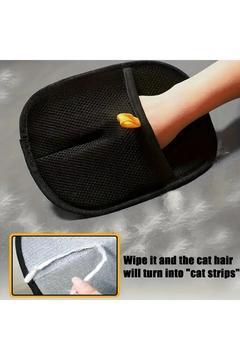 Çift Taraflı Statik Fırçalar Köpek Bakımı Eldivenleri 24x18 Cm