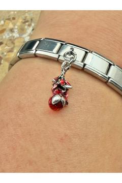 Spiderman Italyan Bileklik Çelik Charm I Italyan Bileklik Çelik Charm I Özel Kutulu