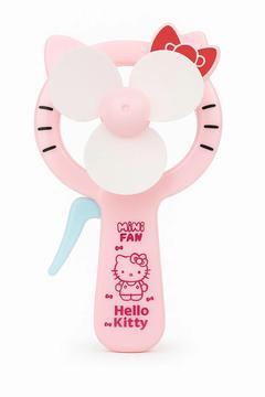Hediyelik Hello Kitty Temalı Pembe ve Kırmızı Mini El Fanı Manuel Serinlik Veren Eğlenceli Tasarım