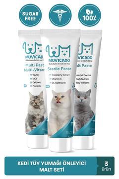 Kedi Tüy Yumağı Önlemeyi Destekleyen Malt Macun - Şekersiz ve Veteriner Onaylı Kedi Malt Seti