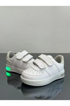 Işıklı Ortopedi taban hafif yumuşak tam kalıp çocuk spor ayakkabısı