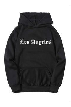 DAXİA Kadın Los Angeles Tasarım Baskılı Kapüşonlu Oversize Sweatshirt