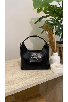 LUNA Pudra Kadın Mini El Ve Askılı Çanta - Siyah