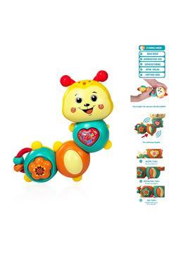 Işıklı ve Müzikli Tırtıl Eğitici İnteraktif Bebek Piyanosu Oyuncak