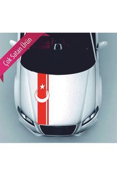 Ay Yıldız Kaput Şerit Sticker Oto Sticker Araba Sticker Modifiye Tuning Çıkartma Etiket Cam Sticker