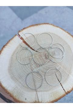 50 Adet - 25 Mm Halka Küpe, Tel Küpe, Yuvarlak Küpe, Küpe Halkası, Küpe Klipsi, Nikel Kaplama