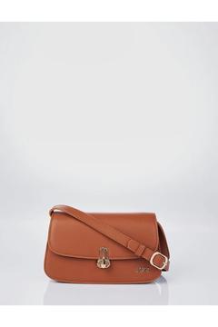 Logolu Omuz Çantası Taba