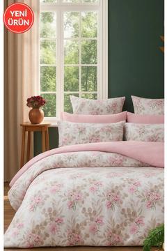 Lastikli Çarşaflı Tek Kişilik Nevresim Takımı KIRÇİÇEKMODEL8892