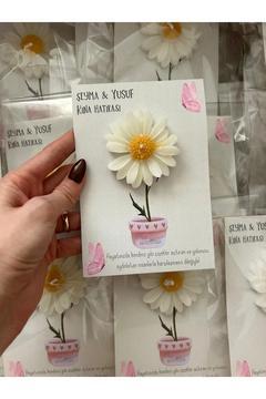 12 Adet Süslemeli Papatya , Nikah Şekeri, Doğum, Sünnet, Düğün Nişan Söz, Kına, Doğum Günü.