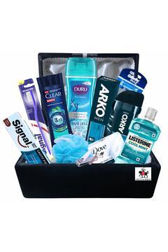 Erkek damat bohçası için damat sandığı ve tıraş bakım ürünleri 12 Parça