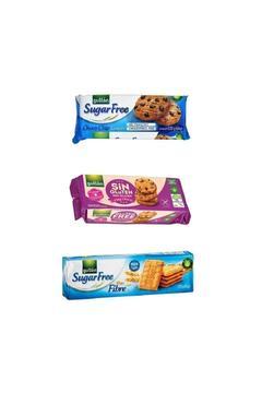 Damla Çikolatalı Bisküvi, Lifli Şekersiz Bisküvi, Glutensiz Çikolatalı Bisküvi