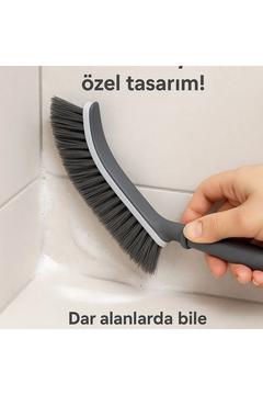 Derz Fırçası İnce Banyo Lavabo Detaylı Temizlik Fırçası Fayans Kaplama Yapışkanlı Fayans Temizleyici