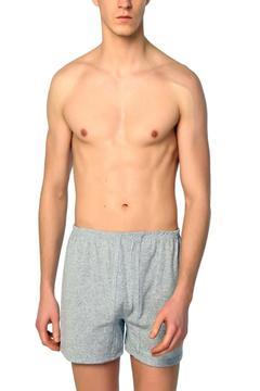 Paçalı Erkek Gri Boxer 5'li Paket