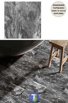 1Adet Kendinden Yapışkanlı Modern Tasarımlı Mutfak Banyo Zemin Duvar Kaplama PVC 30cm×30cm