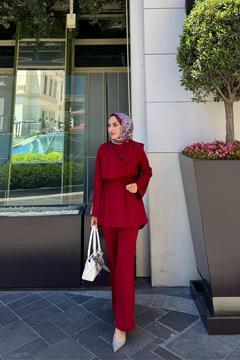 Önü Drapeli Loş Tesettür Takım