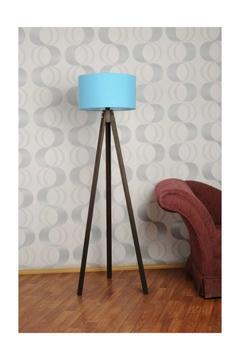 3 Ayaklı Tripod Lambader Abajur Kumaş Başlık---t.mavi-c