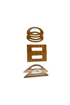 Ahşap Çanta Sapı Ceviz Mdf Kulp (3 ÇİFT)