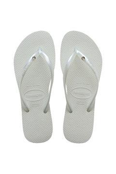Slim Crystal Sw II White Kadın Terlik