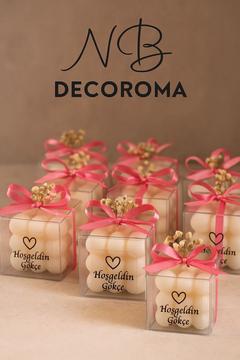 Kutulu Bubble Mum 10 Adet Nikah Nişan Kına Hediyelik