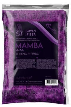 MAMBA Çift Kat Hybrid Twisted Pile Mikrofiber Oto Kurulama Havlusu 50×70cm 1000gsm – Mor