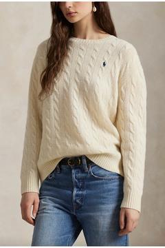 Cable Wool-Cashmere Crewneck Jumper