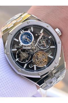 Otomatik&Kurmalı 3 Atm Suya Dayanıklı Çelik Kordonlu Erkek Kol Saati BFC.03571.01