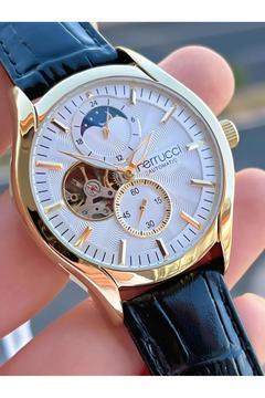 Gold Renk Full Otomatik Özel Seri 30 Mt Suya Dayanıklı Kurmalı Otomatik Erkek Kol Saati