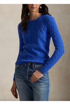 Cable Wool-Cashmere Crewneck Jumper