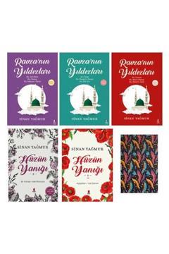 Sinan Yağmur - ravzanın yıldızları - hüzün yanığı - 5 kitap tam set- Not Defteri HEDİYE