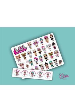 LOL TEMALI Sticker Etiket 2 Sayfa 36 Adet Etiket