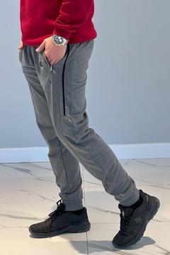 Erkek Beli Lastikli Cepli Eşofman Altı 3708 Antrasit