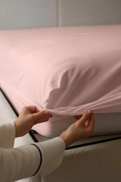 Pudra Lastikli Çarşaf -%100 Pamuklu | Tek, Çift Kişilik, Battal Boy, Her Yatağa Uygun Ölçü