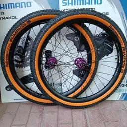 26 LASTİKLİ ÖN ARKA HASSNS PRO7 TELLER+BAŞLAR MACH1 FRANSIZ MOR GÖBEKLİ 40MM GENİŞ JANT SETİ