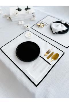 Shine White Dikdörtgen Cepli Amerikan Servis / Supla 4LÜ