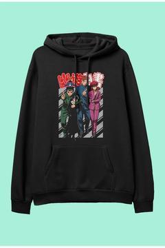 Oversize Yu Yu Hakusho V25 Karakterler Özel Tasarım Anime Kapüşonlu Sweatshirt Hoodie