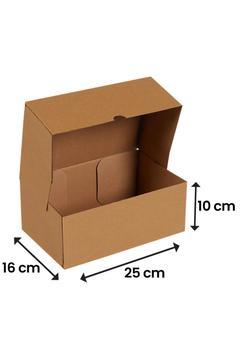 25x16x10-25 Adet Kesimli Karton Kutu - Internet Ve Kargo Kutusu