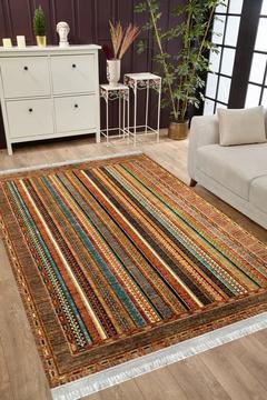 Kaymaz Tabanlı Yıkanabilir Antibakteriyel Dijital Baskı Otantik Salon Halısı Yolluk Kilim