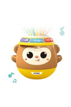 Müzikli Projeksiyonlu 5in1 Maymun Oyun Eğitici Oyuncak Kahverengi