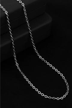 Gümüş Renk Erkek Çelik Forse Zincir Kolye