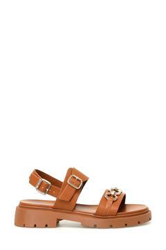 MONIW 4FX Taba Kadın Düz Sandalet