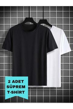 Erkek 2'Li Kısa Kollu T-Shirt