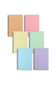 Bayındır & Spiralli Sert Kapak Pastel Okul Defteri 13x21 100 Yaprak Kareli 1 Adet