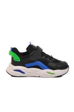 Siyah Cırtlı Unisex Çocuk Spor Ayakkabı Toti F