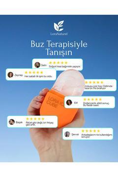 Lora 2'li Buz Küpü, Premium Buz Terapisi | Gül & Portakal Kokulu | Pembe & Turuncu Set/ Doğal Ritüel