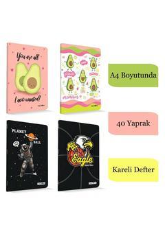 Çınar Uninote A4 40 Yaprak Karton Kapak Dikişli Defter