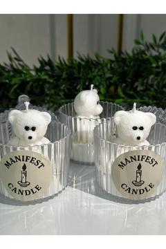 Ayıcık Figürlü Kokulu Mum – Bebek Şekeri / Söz-Nişan Hediyelik / El Yapımı