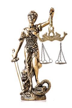 Adalet Terazisi Heykeli Themis 19cm hediyelik avukat hakim dekoratif antik gold