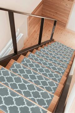 Dikdörtgen Baklava Desen Dokuma Merdiven Halısı Kendinden Yapışkanlı / Adet Olarak Satılır