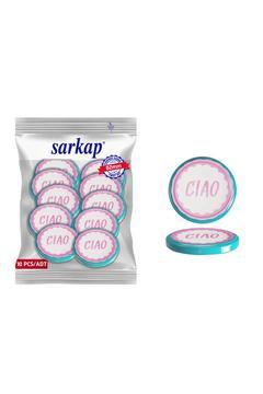 Hijyenik Paketli 10 Adet Kavanoz Kapağı Dolce Vita Desenler 82 mm - Ciao Pembe