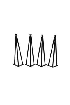 Firkete Metal Orta Sehpa Ayağı Masa Ayağı 4 Adet (42 CM)